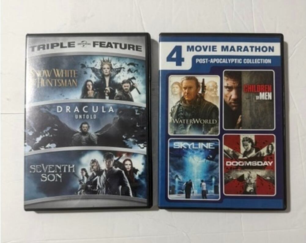 DVD Movie Lot 7 Films Triple Feature + 4 Movie Marathon Sci-Fi Fantasy Action